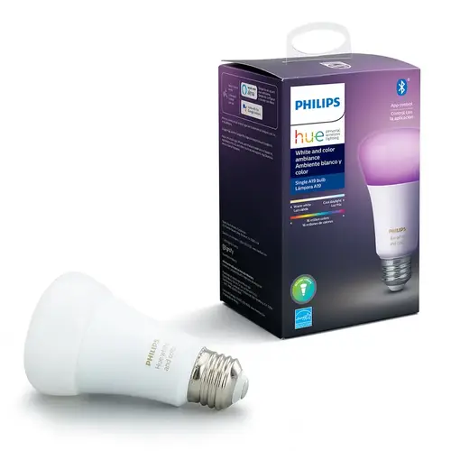 Smart WiFi LED Bulb Hue A19 E26 (Medium) Color Changing 60 W Frosted Smart WiFi LED Bulb Hue A19 E26 (Medium) Color Changing 60 W Frosted