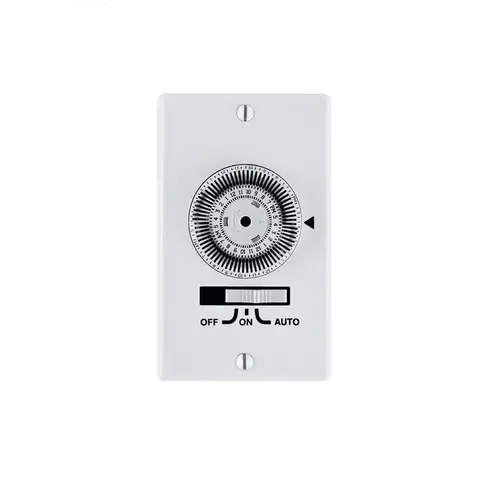 24 Hour Mechanical Timer Indoor 120 V White White