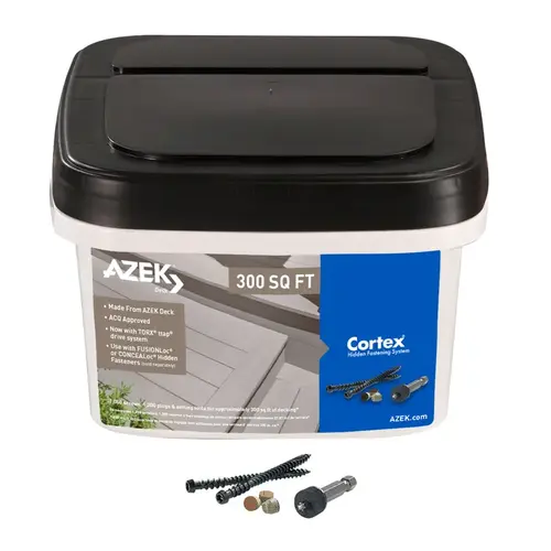 Hidden Deck Fastener Cortex 2-3/4" L Torx TTAP Star Head 1050 lb Island Oak