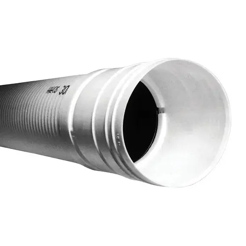 Sewer and Drain Pipe 4" D X 10 ft. L Polyethylene