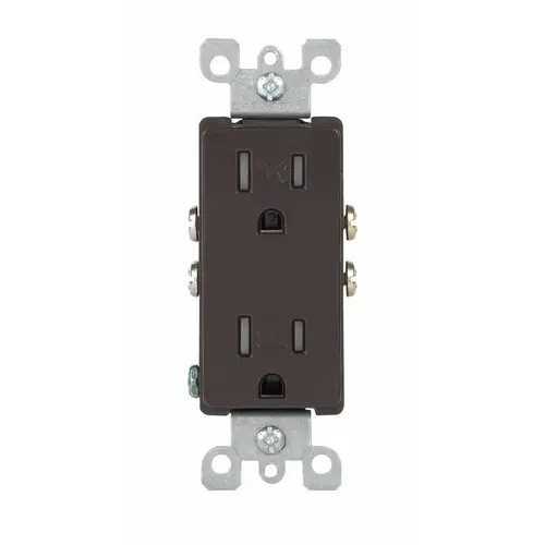 Outlet Decora 15 amps 125 V Duplex Brown 5-15R Brown Outlet Decora 15 amps 125 V Duplex Brown 5-15R Brown
