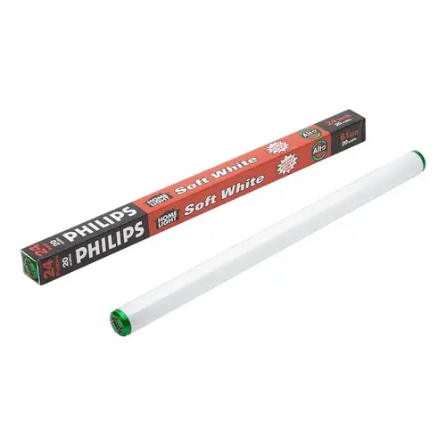 Fluorescent Bulb Alto 20 W T12 1.5" D X 24" L Bright White Linear 3000 K Frosted Fluorescent Bulb Alto 20 W T12 1.5" D X 24" L Bright White Linear 3000 K Frosted