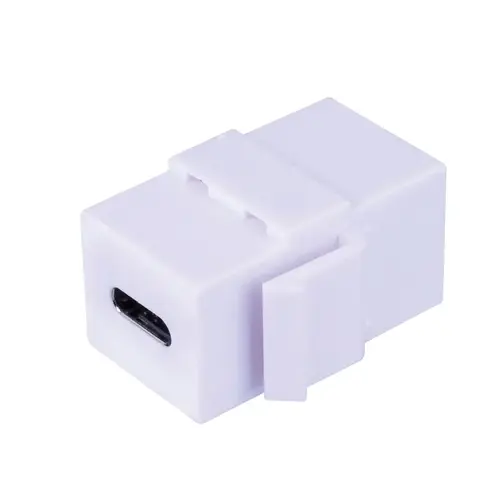 USB Type C Keystone Insert Just Hook It Up White USB Type C Keystone Insert Just Hook It Up White