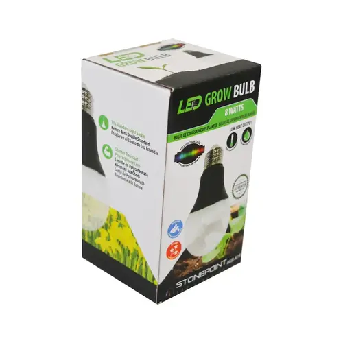 13.09 PPF 9-Watt LED Grow Light Bulb, Full Spectrum, E26 Green/White 13.09 PPF 9-Watt LED Grow Light Bulb, Full Spectrum, E26 Green/White