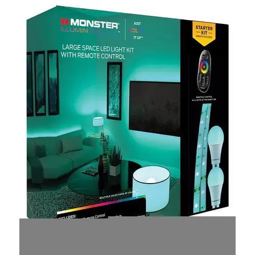 Mood Light Strip Kit with Adapter Just Color It Up 6.5 ft. L Multicolored Plug-In LED Multicolored Pair Mood Light Strip Kit with Adapter Just Color It Up 6.5 ft. L Multicolored Plug-In LED Multicolored Pair