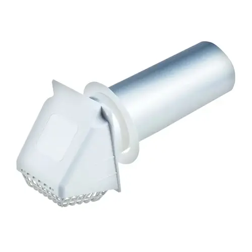 Vent Dryer Hood Jordan 11" L X 4" D Silver/White Aluminum Silver/White Vent Dryer Hood Jordan 11" L X 4" D Silver/White Aluminum Silver/White