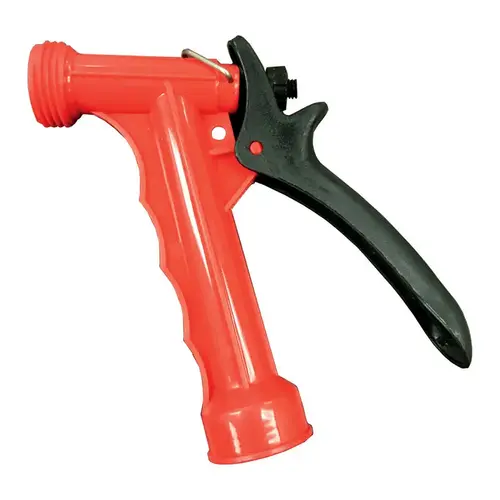 Front Threaded Hose Nozzle 1 Pattern Multi Regulator Plastic Black/Red