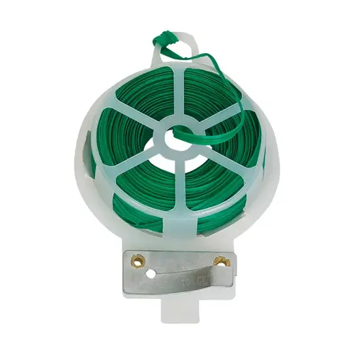 Plant Support Twist Tie Green Plastic Green - pack of 6 Plant Support Twist Tie Green Plastic Green - pack of 6