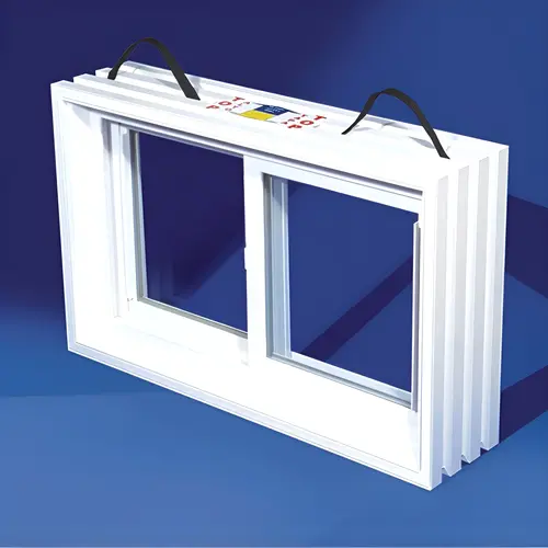 Window PNP Slider White Glass/Vinyl 20" W X 31-7/8" L White
