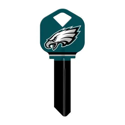 Universal Key Blank Philadelphia Eagles Painted Key House/Office Single Universal Key Blank Philadelphia Eagles Painted Key House/Office Single
