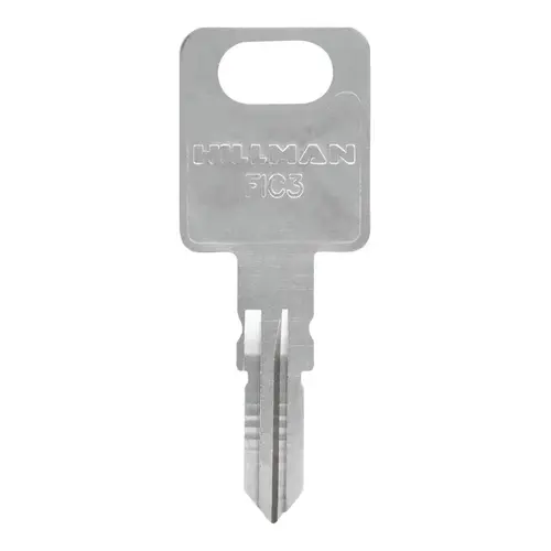 Key Blank Traditional Key Automotive FIC3 Double For FIC3 Silver