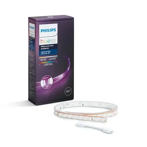 LED Smart Lightstrip Plus Extension Hue Connector White and Color Ambiance Clear LED Smart Lightstrip Plus Extension Hue Connector White and Color Ambiance Clear