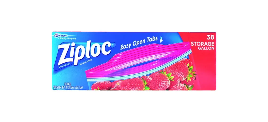 ZIPLOC 00320 320 Storage Bag, 1 gal Capacity, Plastic Clear - pack