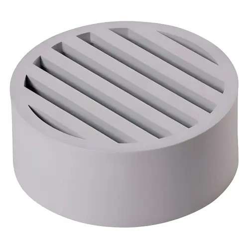 Drain Grate 3" White Round Plastic White