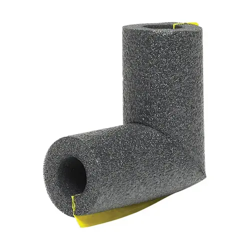 Pipe Insulation Elbow Self Sealing 1/2" X 3-1/4" L Foam Black Pipe Insulation Elbow Self Sealing 1/2" X 3-1/4" L Foam Black