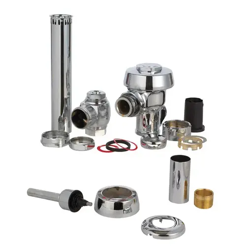 Flush Valve Royal Silver Polished Chrome Brass Polished Chrome