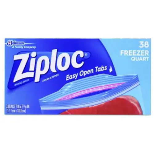 ZIPLOC 00381 Freezer Bag 1 qt Clear Clear Buy Now