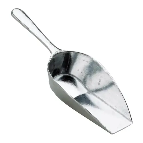 Flat Bottom Scoop Silver Aluminum Silver Flat Bottom Scoop Silver Aluminum Silver