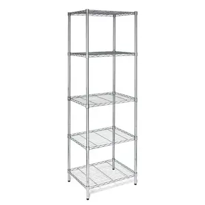 Honey-Can-Do SHF-01054 Multi Rack Shelving Unit 72" H X 24" W X 18" D Steel Silver