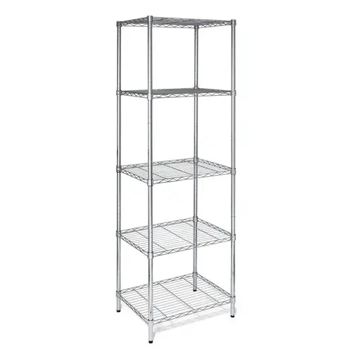 Multi Rack Shelving Unit 72" H X 24" W X 18" D Steel Silver