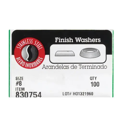 Countersunk Finish Washer Stainless Steel .164" Countersunk Finish Washer Stainless Steel .164"