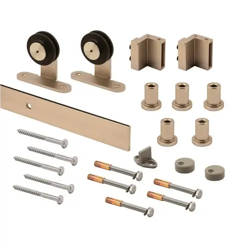 Barn Door Hanger Kit Satin Nickel Steel Satin Nickel Barn Door Hanger Kit Satin Nickel Steel Satin Nickel