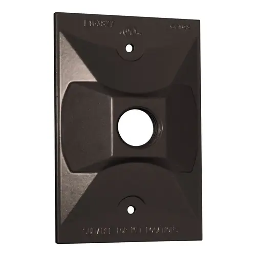 Lampholder Cover Rectangle Metal 1 gang Wet Locations Bronze Lampholder Cover Rectangle Metal 1 gang Wet Locations Bronze