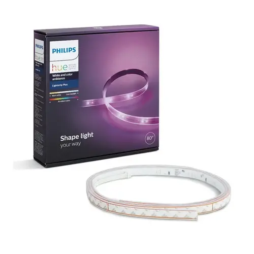 LED Smart Lightstrip Plus Hue Connector White and Color Ambiance Clear