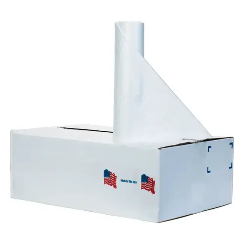 Trash Can Liners 33 gal Twist Tie 250 pk 0.62 mil Clear