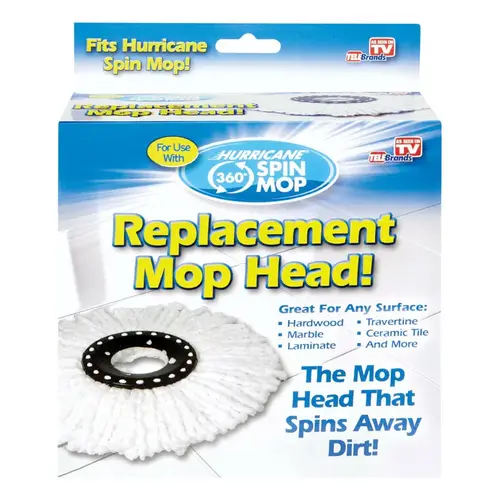Mop Refill 6" L Spin Microfiber White Mop Refill 6" L Spin Microfiber White