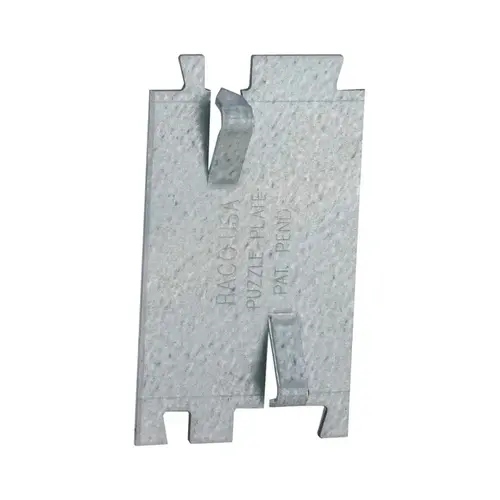 Cable Protector Plate, 2.75 x 1-1/2 In. Silver Cable Protector Plate, 2.75 x 1-1/2 In. Silver