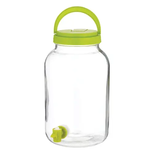 Tea Jar with Tapper 128 oz Clear Glass Contemporary Clear Tea Jar with Tapper 128 oz Clear Glass Contemporary Clear