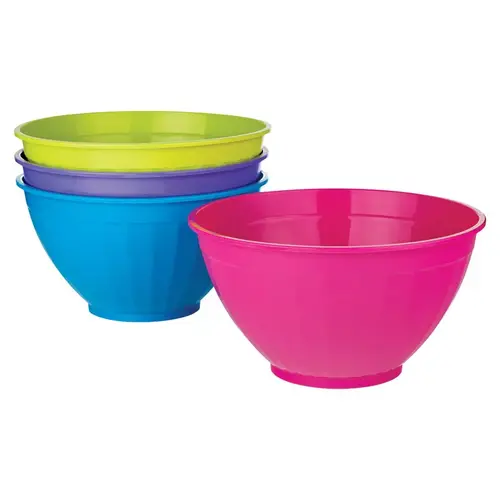 Bowl Assorted Plastic Fluted Assorted - pack of 24 Bowl Assorted Plastic Fluted Assorted - pack of 24