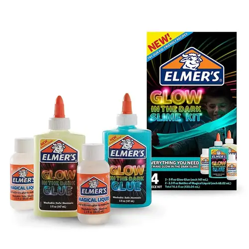 Glue Set Elmer's Glow In The Dark Low Strength 5 oz Glue Set Elmer's Glow In The Dark Low Strength 5 oz