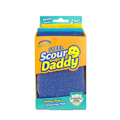 Scouring Pad Scour Daddy Heavy Duty For All Purpose Assorte - 2 per pack x6 packs Scouring Pad Scour Daddy Heavy Duty For All Purpose Assorte - 2 per pack x6 packs