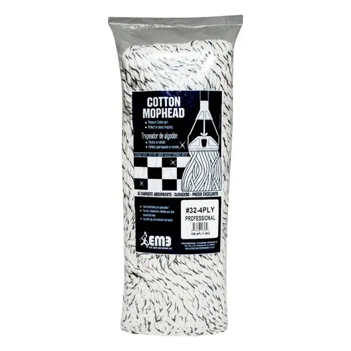 Mop Head #32 Cut End 4-Ply Cotton - pack of 6