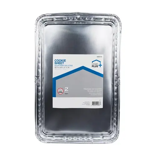 Cookie Sheet Durable Foil 10-3/4" W X 15-1/2" L Silver Silve - 2 per pack x12 packs