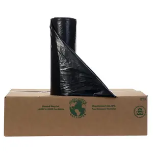 Noramco RPGB-6161 Trash Can Liners PGB-Series 55 gal Twist Tie Black