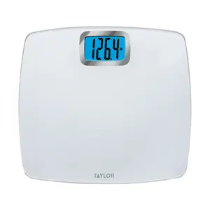 TAYLOR 752840133 Bathroom Scale 440 lb Digital White White