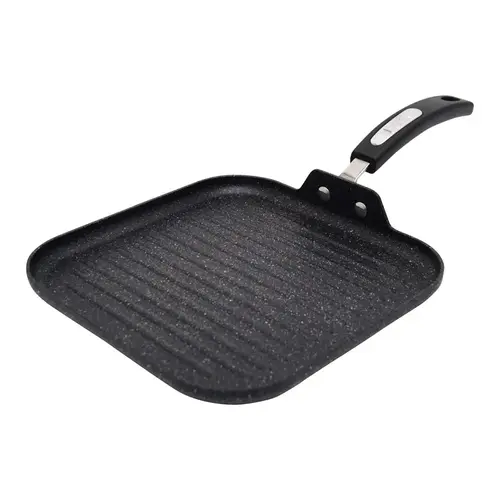 Grill Pan The Rock Aluminum Black Black