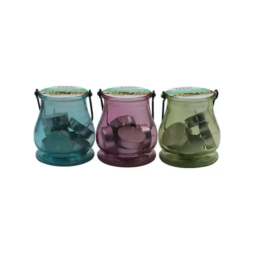 Citronella Tea Light Candle with Holder For Mosquitoes 6.35 oz Citronella Tea Light Candle with Holder For Mosquitoes 6.35 oz