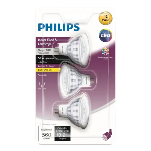 LED Bulb MR16 GU5.3 Bright White 50 Watt Equivalence Clear LED Bulb MR16 GU5.3 Bright White 50 Watt Equivalence Clear
