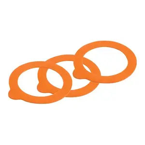 Kilner 0025489 Rubber Replacement Seals Regular Mouth Orange