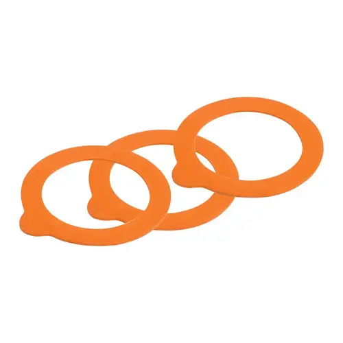 Rubber Replacement Seals Regular Mouth Orange Rubber Replacement Seals Regular Mouth Orange