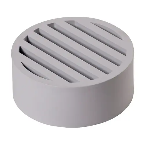 Drain Grate 4" White Round Plastic White