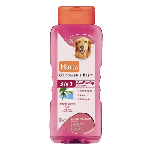 Groomer's Best 18 Oz. Tropical Breeze Scent 3-In-1 Dog Conditioning Shampoo