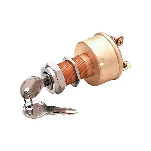 Ignition Starter Switch Heavy Duty Brass Chrome Ignition Starter Switch Heavy Duty Brass Chrome