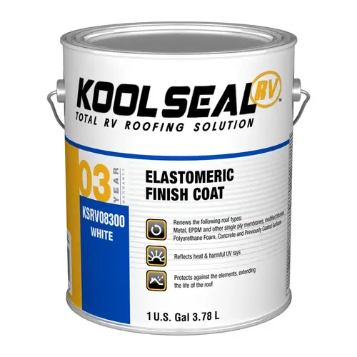Roof Coating White Elastomeric 1 gal White - pack of 4 Roof Coating White Elastomeric 1 gal White - pack of 4