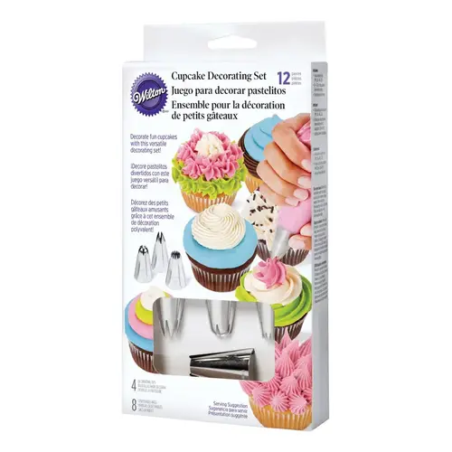 Cupcake Decorating Set Assorted Metal/Plastic Assorted - pack of 3