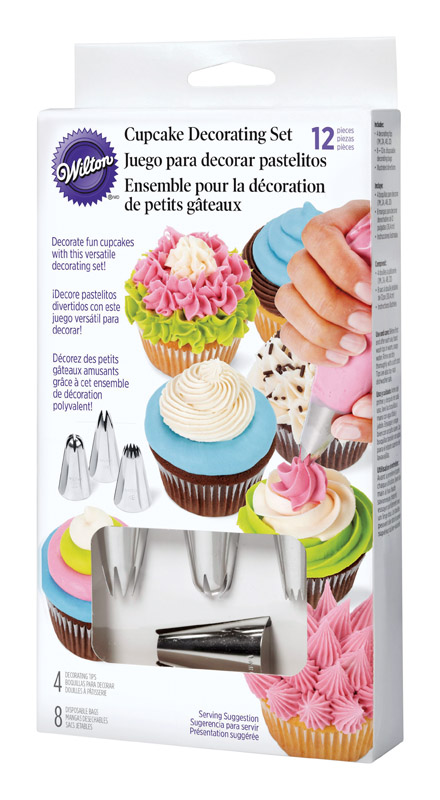 WILTON 191001626 Cupcake Decorating Set Assorted Metal/Plastic Assorted